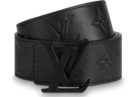 Louis Vuitton monogram belt black